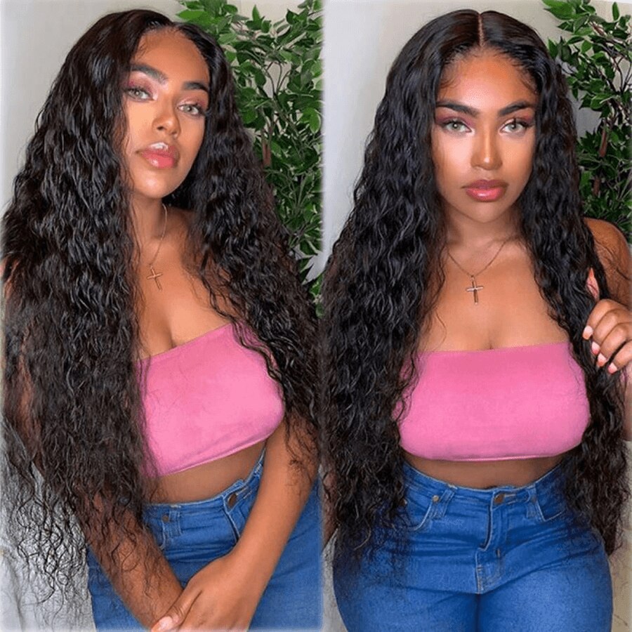 Water Wave Lace Front Wig Hd Lace Frontal Brazilian Wigs For Women θ 13x4 Deep Wave Lace Frontal Wig Lace Closure W